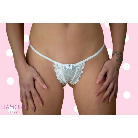 Noelle csillogós csipkés pántos tanga